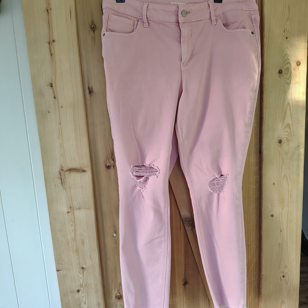 Old Navy Rockstar Skinny Jeans Pink